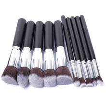 Load image into Gallery viewer, Makeup Brushes 10pcs Set Cosmetics Foundation Blending Blush Tool Makeup owder Eyeshadow Cosmetic Set
