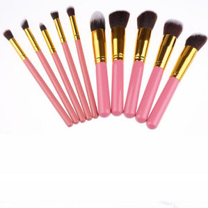 Makeup Brushes 10pcs Set Cosmetics Foundation Blending Blush Tool Makeup owder Eyeshadow Cosmetic Set