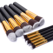 Load image into Gallery viewer, Makeup Brushes 10pcs Set Cosmetics Foundation Blending Blush Tool Makeup owder Eyeshadow Cosmetic Set
